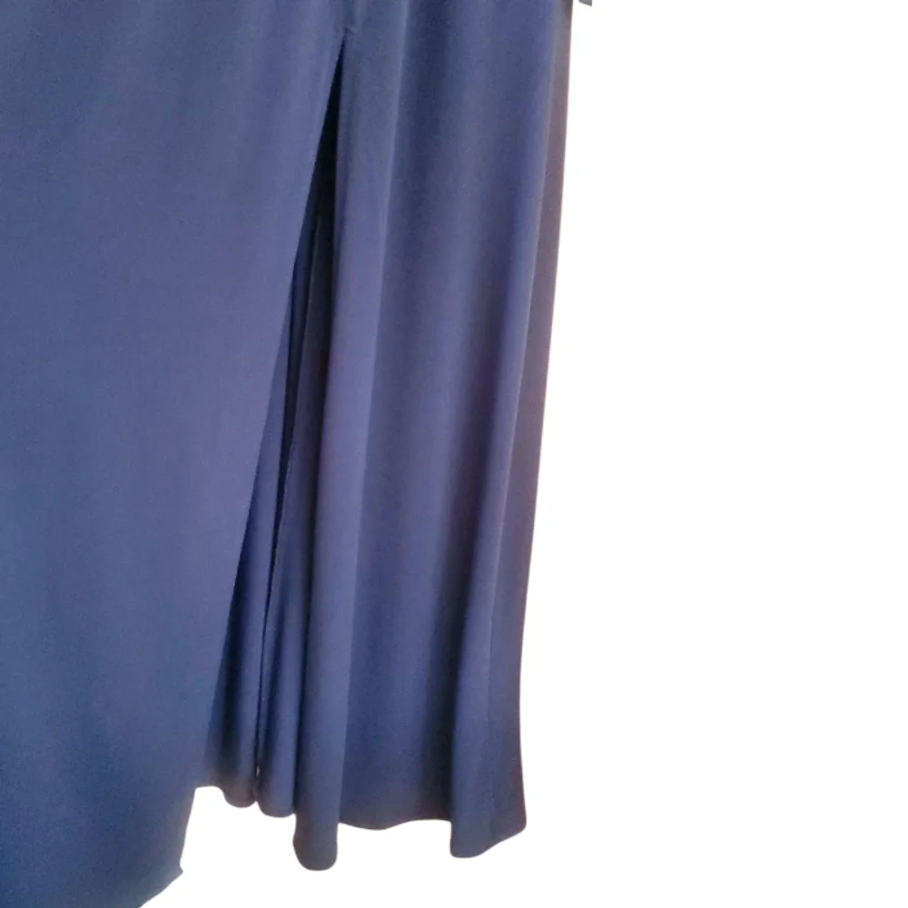 Michael Kors Grommet-Laced Navy Sleeveless Maxi Size Small.